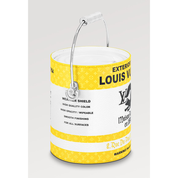 Louis Vuitton Yellow LV Paint Can Monogram Top Handle Shoulder Crossbody Bag - Picture 6 of 14